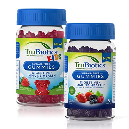 Trubiotics Sugar-Free Gummies for Digestive + Immune Health for Adults and Children Bundle