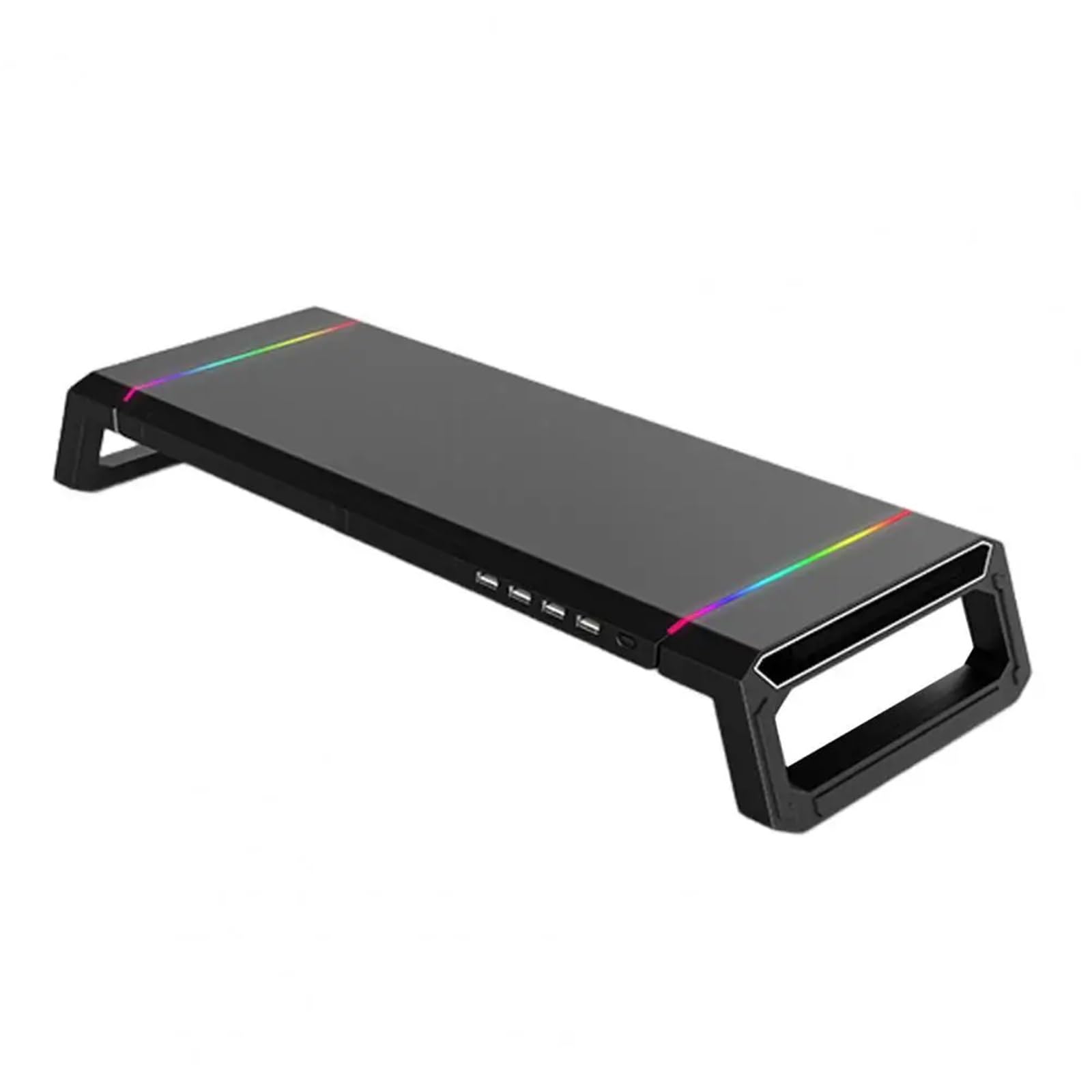 Support d'ordinateur portable blanc avec LED pour bureau à la maison