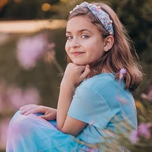 FROG SAC Floral Knot Headband for Girls, Pearl Stud Knotted Headbands for Kids, Flower Studded Hair Band Accessories for Children, Cute Comfortable Back to School Hairband FROG SAC Floral Knot Headband for Girls Pearl Stud Knotted Headbands for Kids Flower Studded Hair Band Accessories for Children Cute Comfortable Back to School Hairband