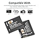 DSTE 2PCS LI-50B(1650mAh/3.7V) Batterie + Dual USB Ladegerät Compatible für Olympus Stylus 9000,9010,SP-800UZ,SP-810UZ,SZ-15,SZ-20,SZ-30MR,SP-720UZ,iHS SZ-16,PENTAX D-Li92,DB-100 Kamera