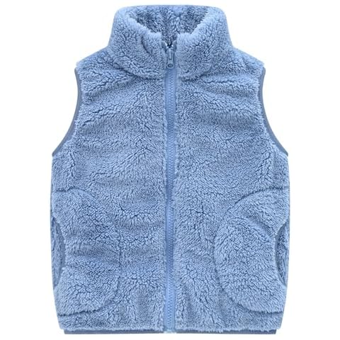 Happy Cherry Boys Fleece Vest for Winter Cover
