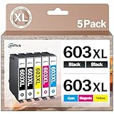 druckerpatronen epson home xp-352 Packungsinhalt: 2 x 603 XL Schwarz, 1 x 603 XL Cyan, 1 x 603 XL Magenta, 1 x 603 XL Gelb Ersatz für Epson 603 XL Multipack Patronen