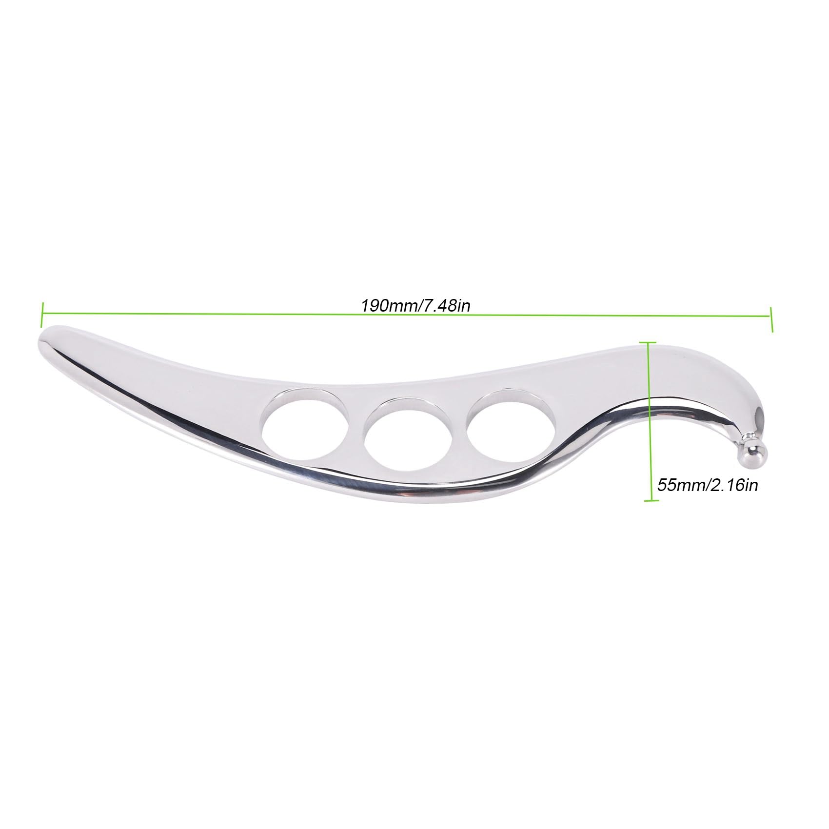 rieder 6X Inoxidable Acero Gua Sha Guasha Placa Masajeador Herramienta Rascador Terapia Física Músculo Suelto Meridiano Masajeador Máquina Spa Board Tool