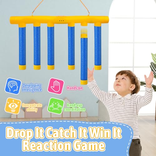 Pipihome Catching Sticks Game, Drop Sticks Game Reaction Challenge Reaction Games, Hand Speed Challenge Easter Gifts for Kids & Adults, Easter Family Party Games - Image 3