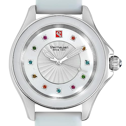 Arbon Collection Stainless Steel Women's Watch with Extra Silicone Band3