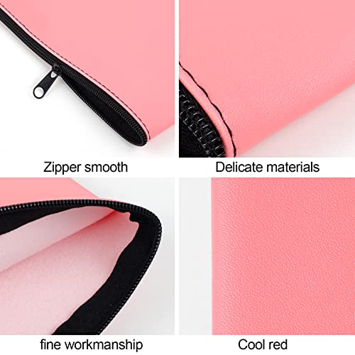Image of 2 Pieces Money Bags with Zipper, 11x6.1 inch Money Pouch, Bank Bag, Cash Bag, Check Wallet, Cosmetics(pink)