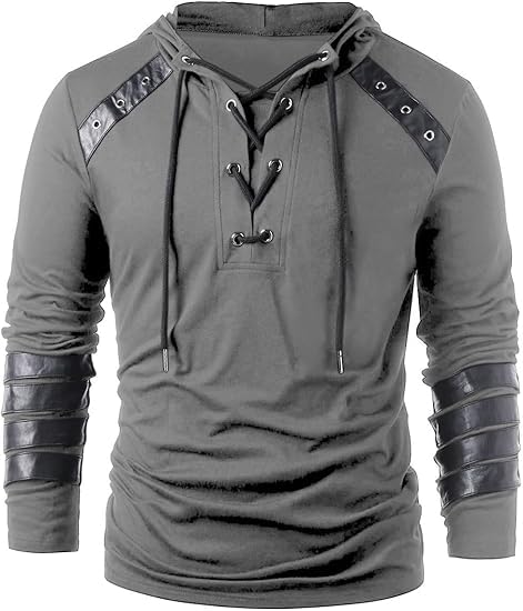 helymore Sudadera gótica steampunk para hombre, caballero