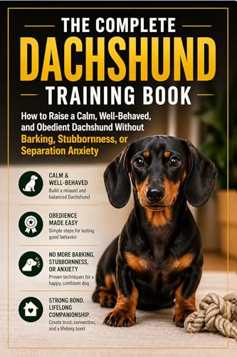 The Complete Dachshund Training Book: How to Raise a Calm, Well-Behaved, and Obedient Dachshund Without Barking, Stubbornness, or Separation Anxiety