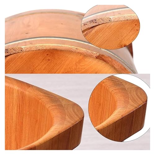 Tina de pies de madera sólido de cedro para spa miniatura 4