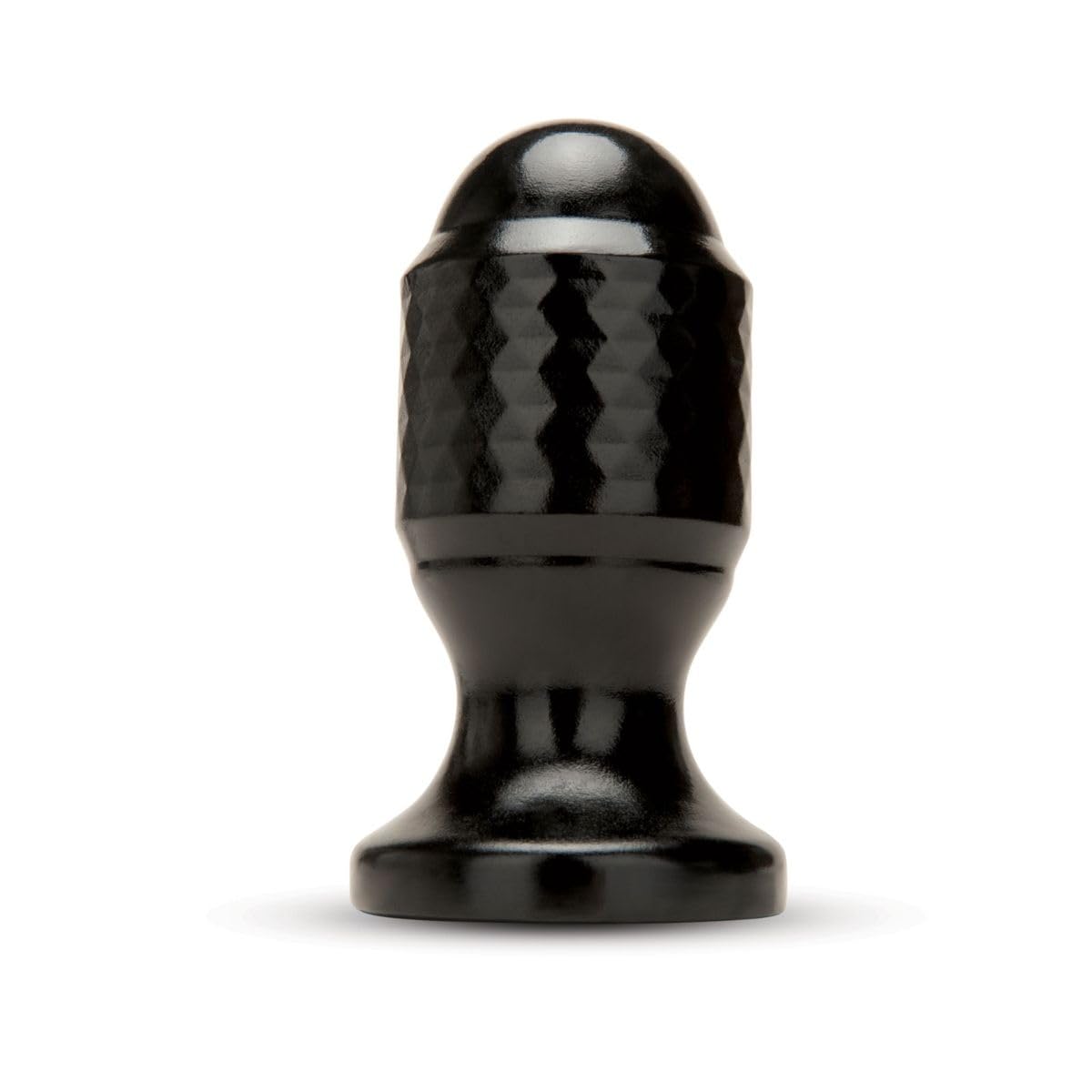 Plug anal Prowler RED Diamond en PVC noir pour insertion facile