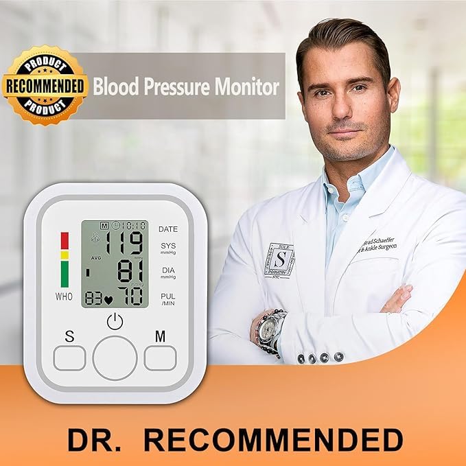 AccuTrust Arm Digital Blood Pressure Monitor with Large LCD Display & Voice Assist | Fast Accurate BP Machine for Adults and Elderly Home Use 2