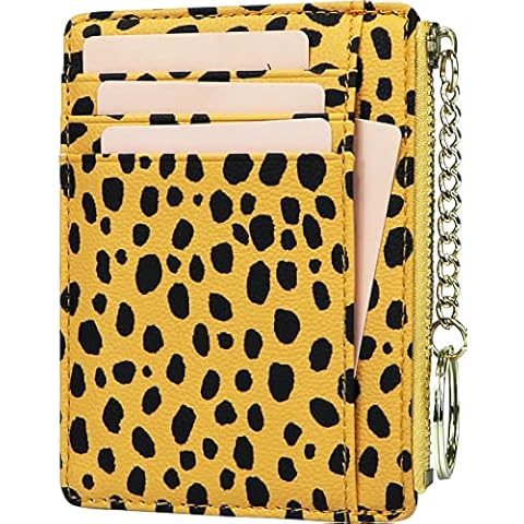 ZhaoCo Leopard Yellow PU Leather Wallet Cover