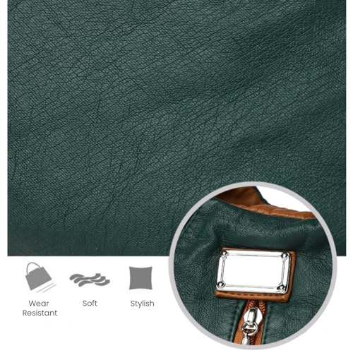 FUNSEED Handbag for Women, Large Capacity Multi Pocket Soft PU Leather Casual Single Crossbody Bag4