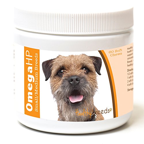 Image of Healthy Breeds Border Terrier Omega HP Fatty Acid Skin and Coat Support Soft Chews 60 Count