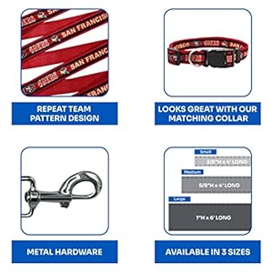 Nfl Pet Leash San Francisco 49ers Dog Leash Medium Football Team Leash for Dogs  Cats a Shiny  Colorful Cat Leash  Dog Leash Licensed by the Nfl  Cucciolini Doodles Nfl pet leash san francisco 49ers dog leash medium football team leash for dogs  cats A shiny  colorful cat leash  dog leash licensed by the nfl   cucciolini doodles