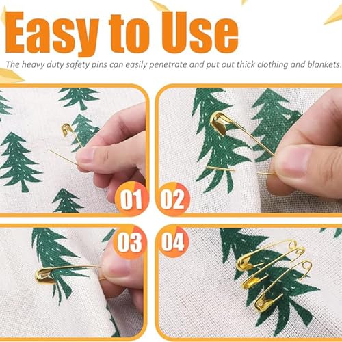 Amzmamz HD0001 600 Pcs Safety Pins Assorted thumb #3