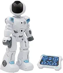 Zippy Toys Mega Robô Programavél com 30 Funções e Interação ao Som e Toque com Bateria Recarregável USB Moderno
