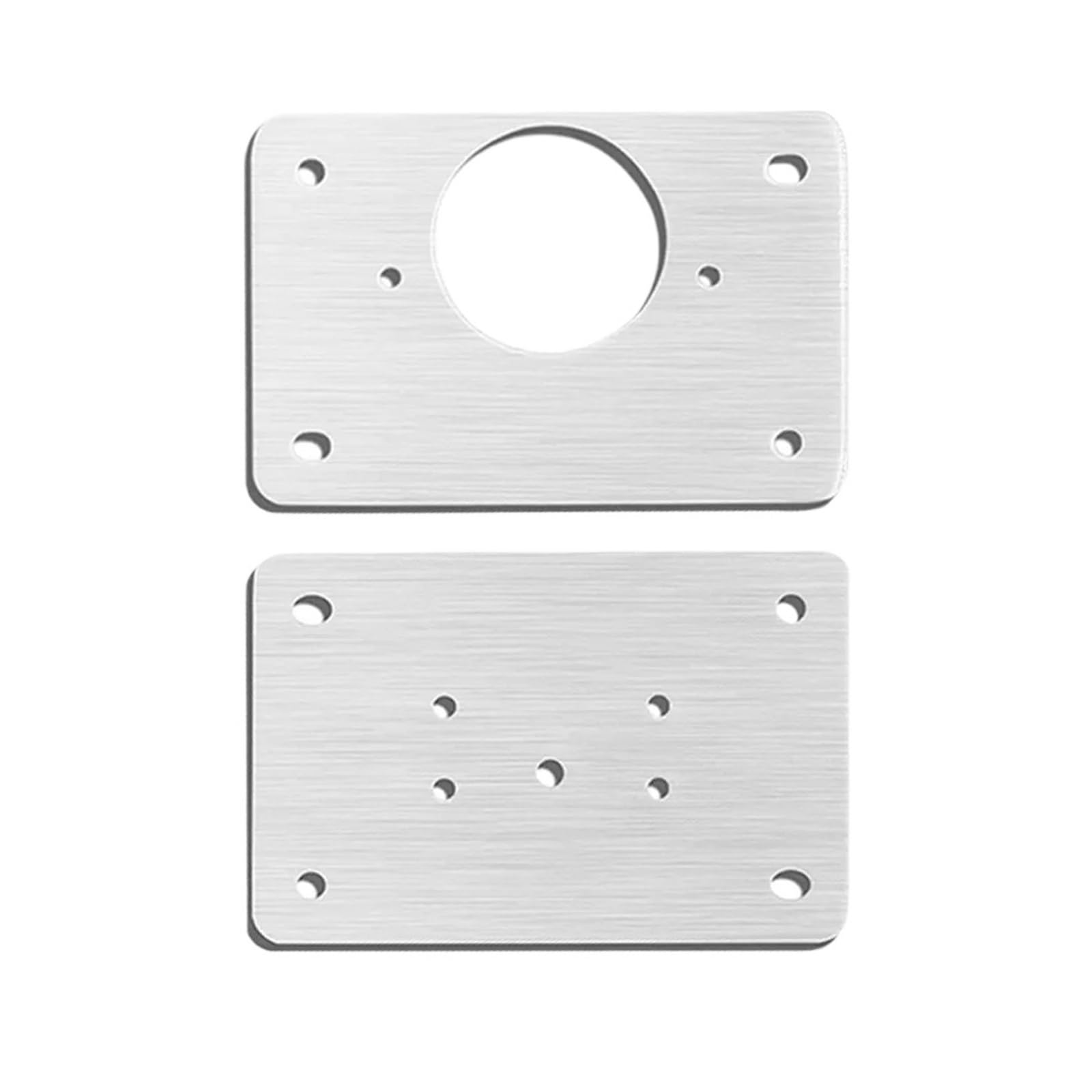 Mounting Plate Set Stainless Steel Hinge Fixing Plate Cabinet Door Maintenance Mounting Plate Restorer Installer Cabinet Hinge(1pc A B)