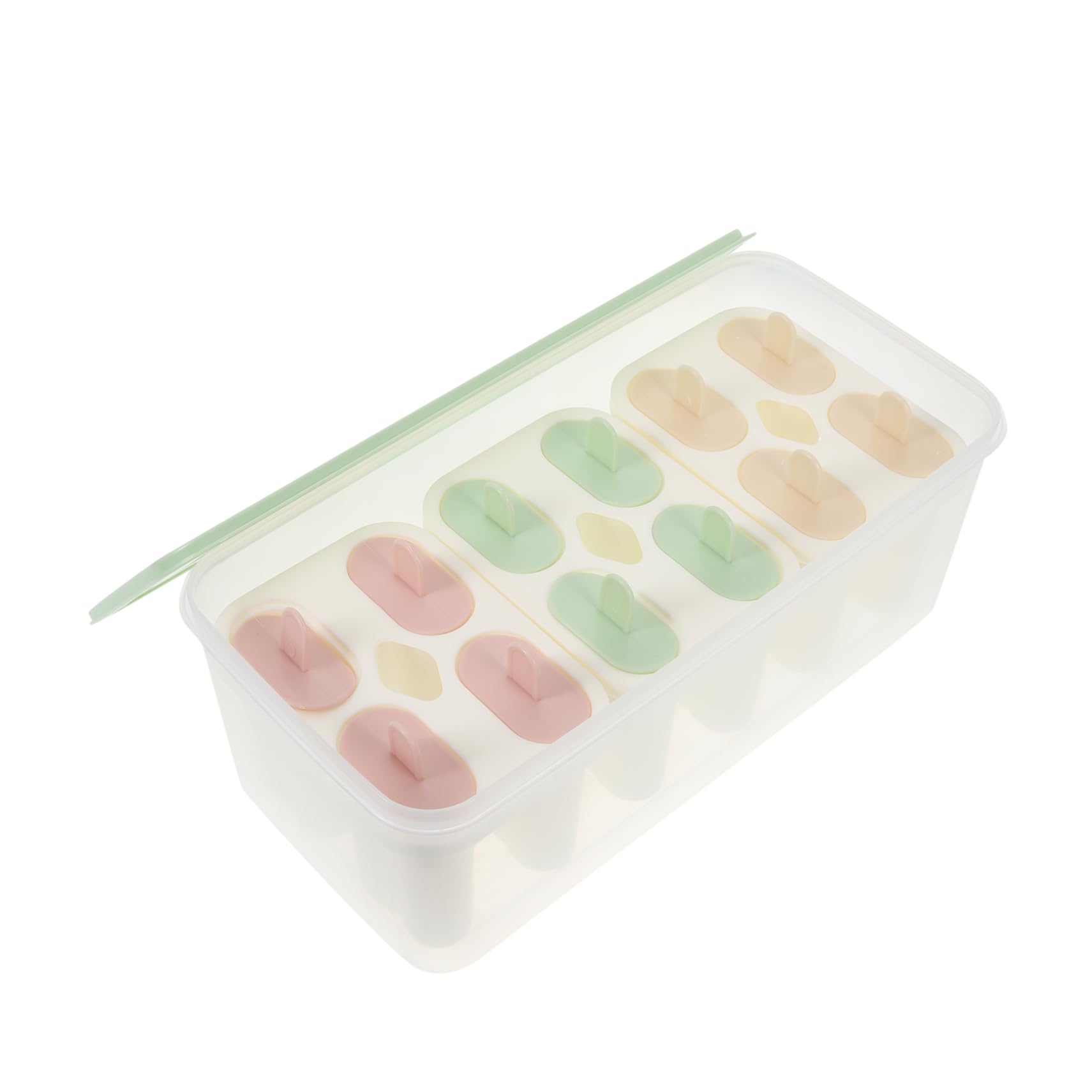 Moule à Glace Pop 3, 3 L en Pp Vert Couvercle, 1 Set