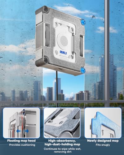 Image of W3 Omni Cleaning Pads with Bracket for ECOVACS WINBOT W3 Omni Window Robot