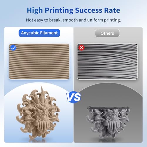 Anycubic HPLWO-10-US-0728-2 Wood Pla 3D Printer Filament thumb #4