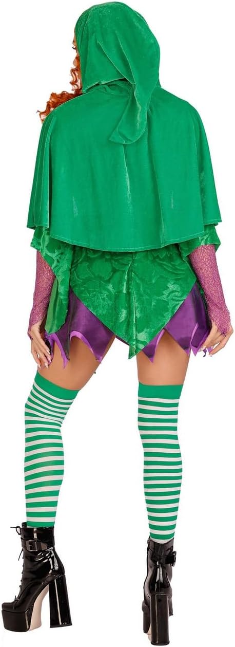Leg Avenue Womens 2 Pc Crafty Spellcaster Witch Costume With Cape