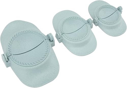 Máquina para hacer albóndigas, máquina de prensa de empanadas, 3 piezas para hacer bolas de masa, molde de prensa de empanadas de paja de trigo,