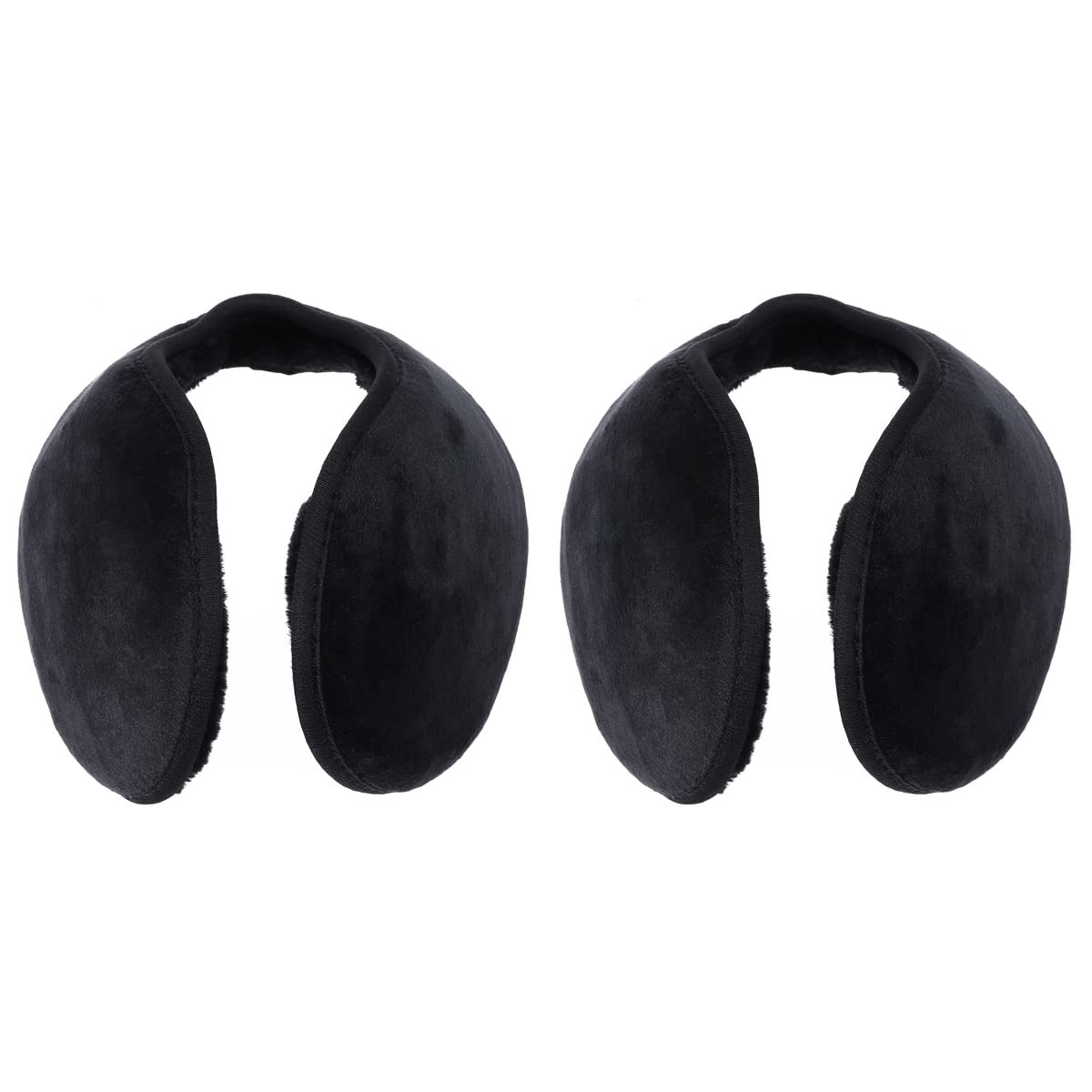 BESPORTBLE 2pcs Ladies Headbands Mens Headbands Warm Ear Covers Black Ear Muffs Headphone Ear Covers Running Headband for Earmuffs Winter Women Fleece Hand Man Ear Warmer Back Worn