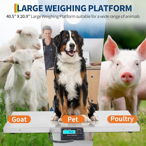 Báscula para Ganado 1100 lb para Perros y Animales miniatura 4