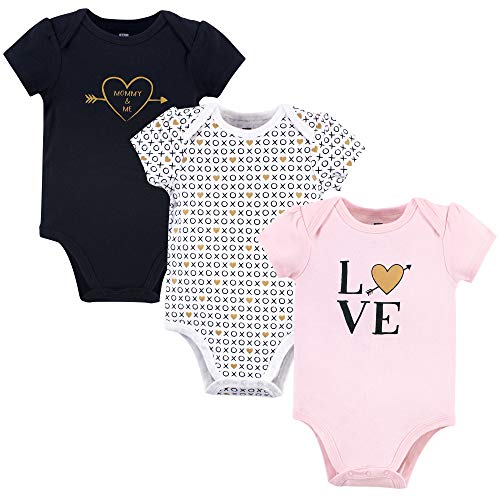 Image of Hudson Baby Cotton Bodysuits, Love Xoxo