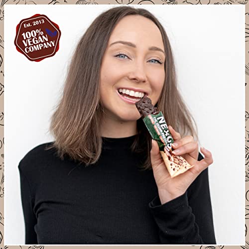 Protein Riegel Vegan DOUBLE CHOCO CRISPY 12x NEXUS Protein Bar - unglaublich lecker & cremig - 30% Protein - nur 99 kcal - ohne Zucker-Zusatz - high Fiber - perfekt als Snack - 12x30g