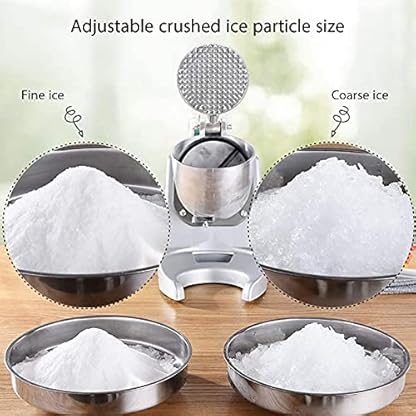 Ice Crushers Eisrasierer und Schneekegelmaschine, 380W Edelstahl Premium Tragbarer Eisbrecher und Rasierte Eismaschine… – Bild 5