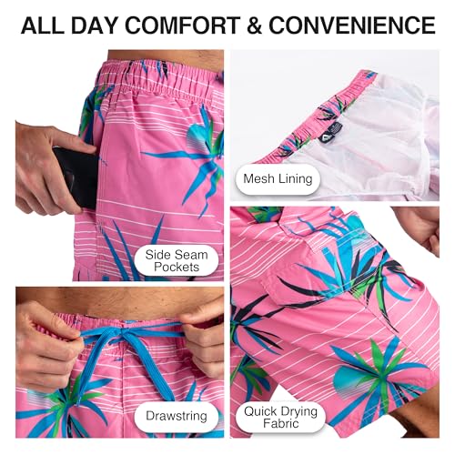 Image of Kanu Surf Men's Big Viper Extended Size Stripe Swim Trunk