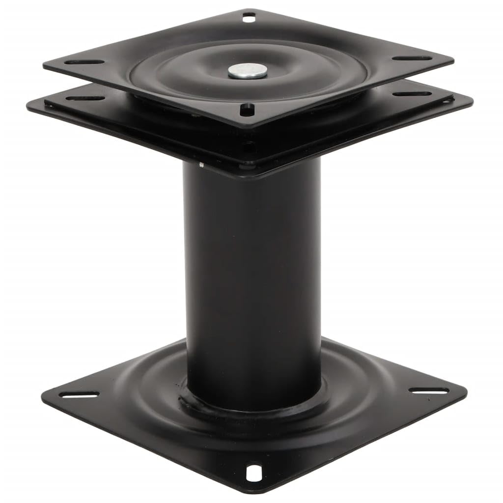 vidaXL Pedestal de Asiento de Barco con Asiento Giratorio 360° Acero, Base para Silla de Barco, Base de Pedestal de Barco, Pedestal para Asiento de Bote