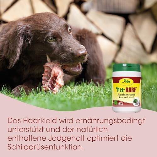 Fit-BARF Seealgenmehl für Hunde & Katzen - Natürliche Jodquelle 500 g