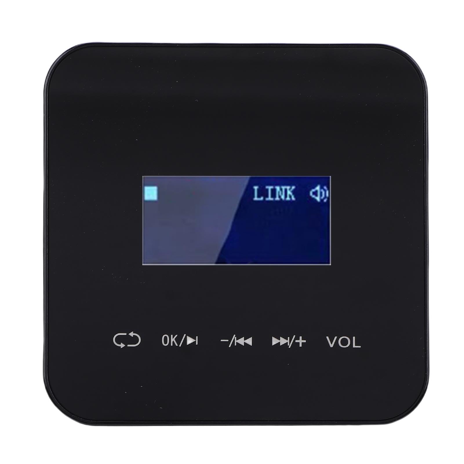 KIMISS Amplificador de Pared Bluetooth con Pantalla LCD - Amplificador de Música de Pared de 2 Canales para Audio Doméstico, Control Remoto Inalámbrico por Infrarrojos, Compatible con MP3/AAC/WAV