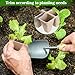 10 Packs Seedling Starter Trays 120 Cells, Biodegradable Seed Germination Trays Plant Starter Peat Pots for Seedlings