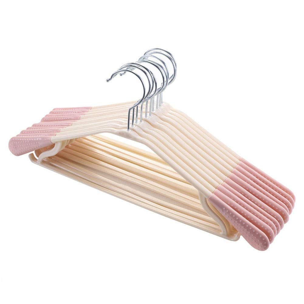 JINGYAN Standard Hangers Hanger Seamless Outdoor Shirt Plastic Space Saving Durable Heavy Duty Adult Clothes Hangers Non-Slip Multifunction(3)