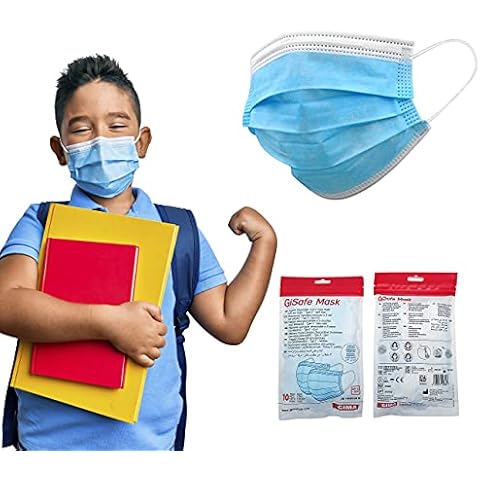 Gima - Gisafe Masque Chirurgical Filtrant, EFB> 98%, Jetable, 3 Épaisseurs, Type IIR Cover