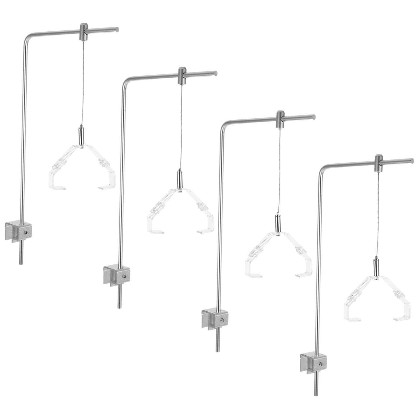4 Stück Aquarium Lampenständer Verstellbar aus Aluminiumlegierung