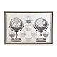 DKD Home Decor Weltkarte Bild (95 x 3 x 65 cm)