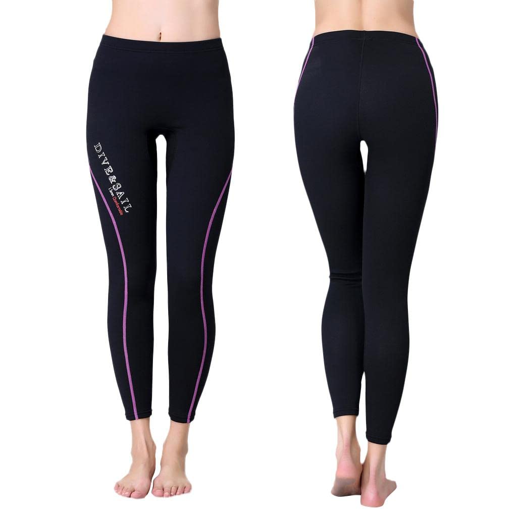 LoveinDIY 1.5mm Neoprene Scuba Snorkeling Diving Pants Wetsuit Leggings Surfing Trousers, for Women, M