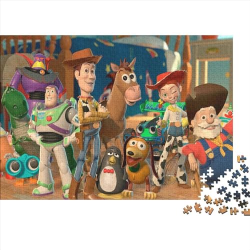 Toy Story Puzzles para Adultos 1000 Piezas,Impossible Puzzle Juguetes,Impresión De Alta Definición Rompecabezas De Piso Puzzles De Madera 1000pcs (75x50cm)
