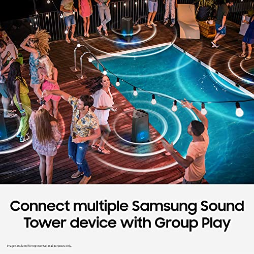 Image of Samsung 300 W (MX-T40 /XL) Sound Tower Bluetooth, USB 5.1 Channel Tower Giga Party Audio (Black)