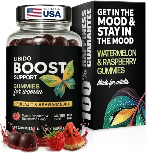 Enyvia Libido Support for Women Gummies - Fast Acting Intimacy and Mood Support Libido Gummies for Women with Shilajit and Ashwagandha - 60 Ct