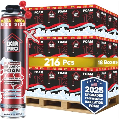 Mega Spray Foam Insulation 216 Pcs (12 Boxes x 18 Pcs) Expanding...