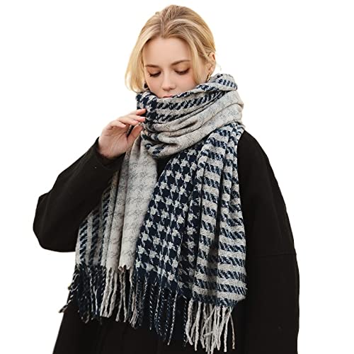 Sciarpa Morbida Donna Inverno Sciarpa Scozzese Frange Calde Sciarpe ispessite Donne Autunno Aria Condizionata Scialle Avvolgenti Sciarpa Multifunzionale