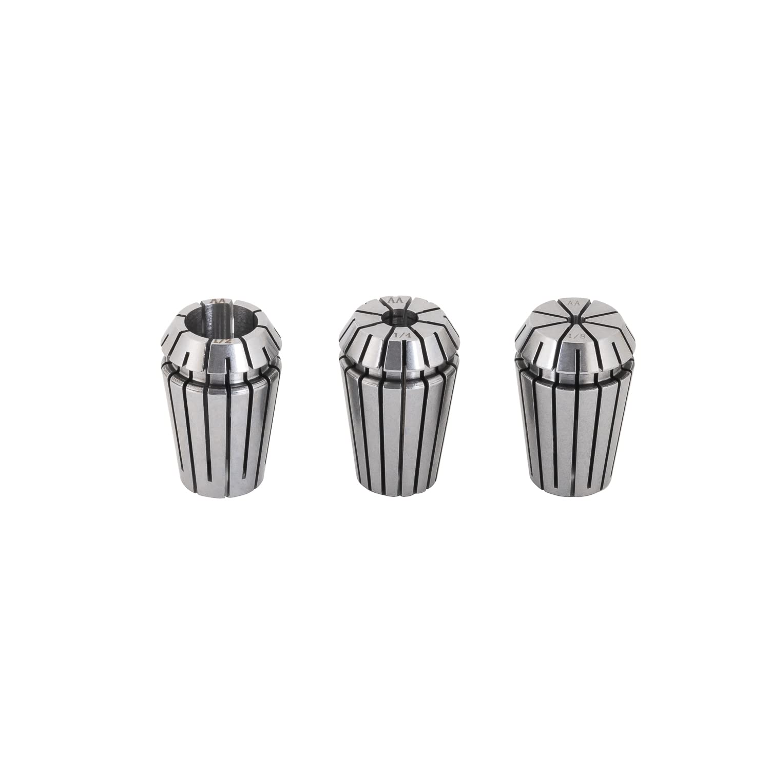 3PCS ER20 1/2", 1/4", 1/8" High Precision Spring Collet Set for CNC Engraving Milling Lathe Chuck Tool