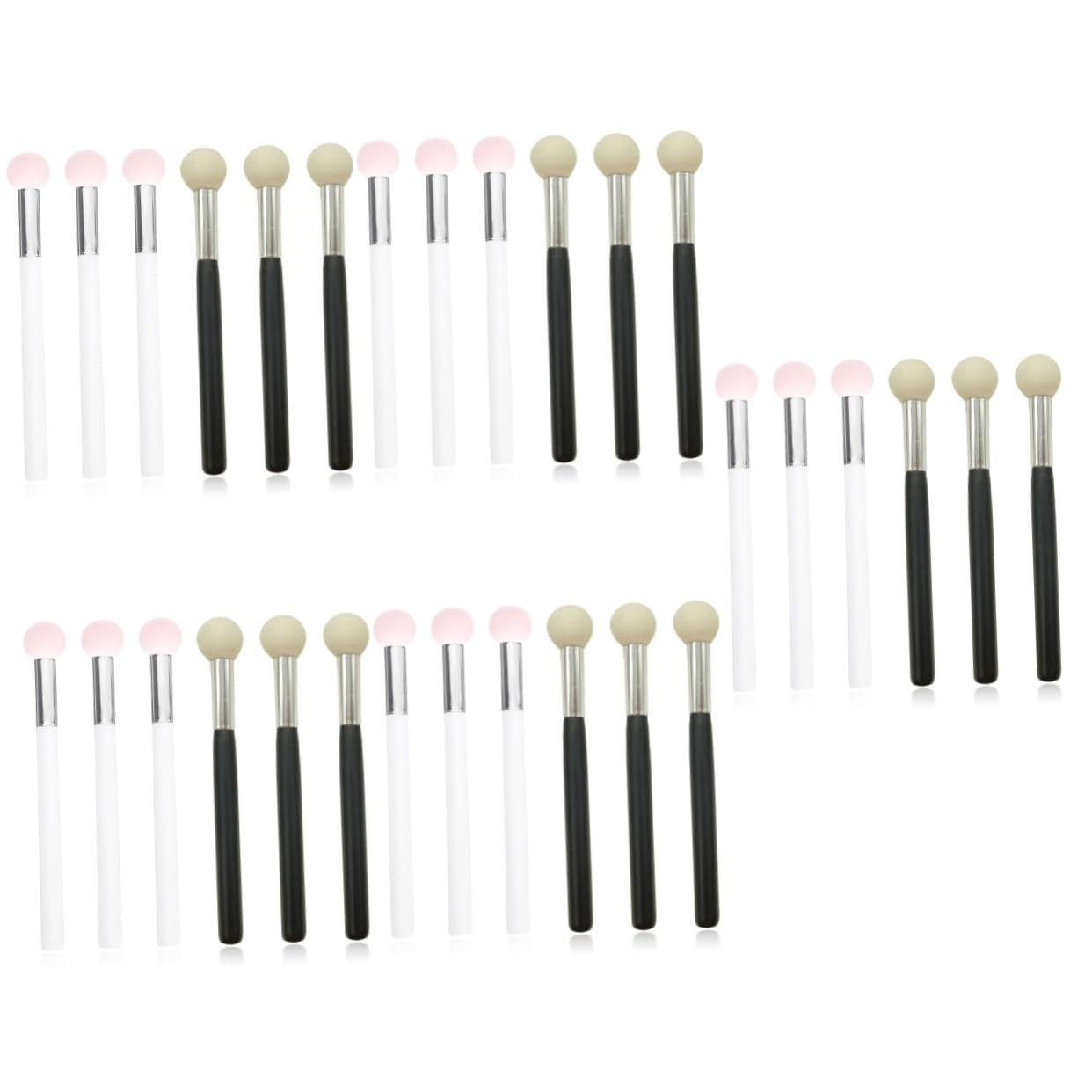 Ipetboom 30pezzi Spugnette Per Trucco Testa Di Fungo Di Applicatori Per Fondotinta e Spugna Per Trucco Viso e Contouring Riutilizzabili e Lavabili Colori