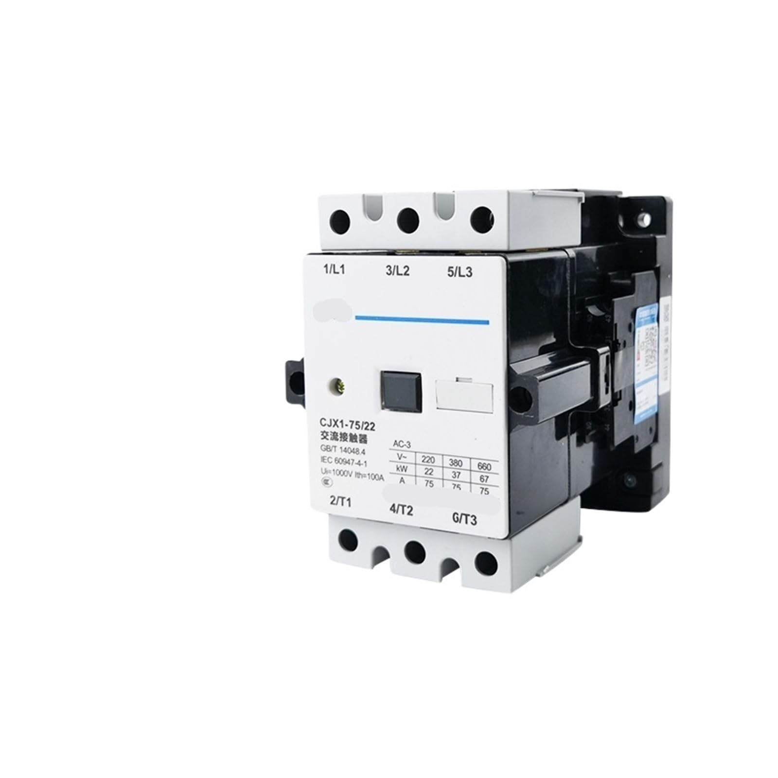 Contacteur AC CJX1 75 22 220V triphasé commande électrique circuit - 2